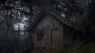 Звуки дождя и грома для сна - 99% мгновенно засыпают с Шум Дождя  и грома по Крыше в туманном лесу