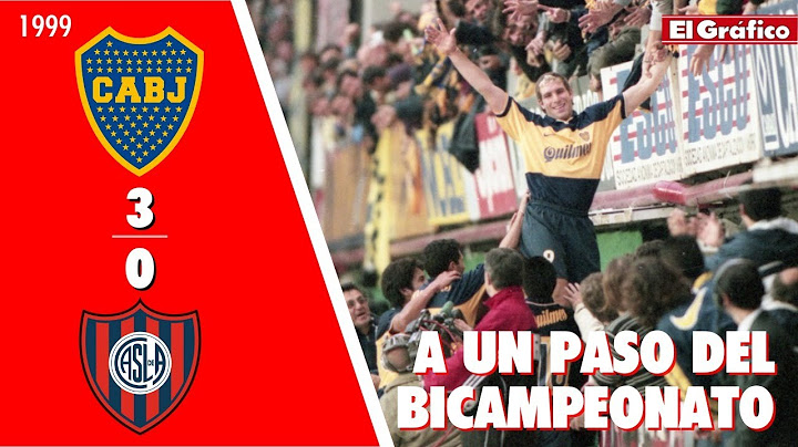 TORNEO CLAUSURA 1999: BOCA 3 SAN LORENZO 0
