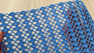 WONDERFUL SUPER EASY Crochet Blouse, Shawl, Runner Pattern Tutorial