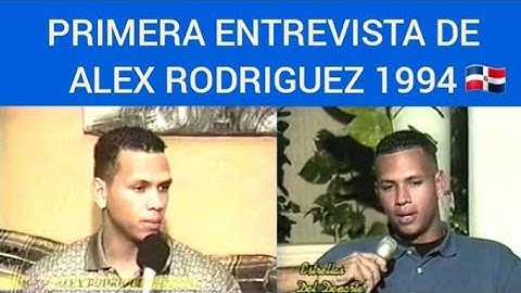 ALEX RODRIGUEZ EN SU PRIMERA ENTREVISTA EN REPÚBLICA DOMINICANA.