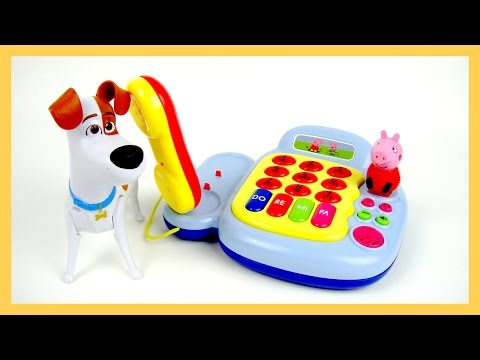玩粉紅豬小妹 佩佩豬 鋼琴 電話 音樂 發聲玩具 寵物當家 驚喜蛋 打電話 玩具開箱