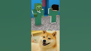 When Zombie and Herobrine Plays The Squid Game Marbles | Minecraft Animations