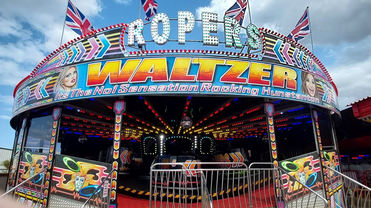 Hunstanton Rainbow Park Ropers Waltzer Onride POV 14/07/25.