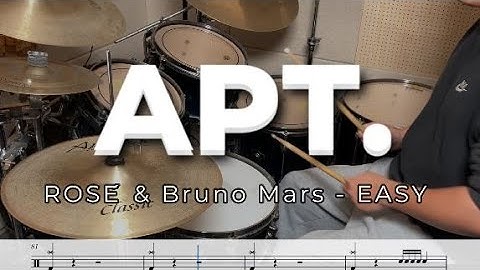 ROSÉ & Bruno Mars - APT. [EASY] - Drum Cover,Drum Score,Lesson,드럼연주,드럼악보,드럼레슨
