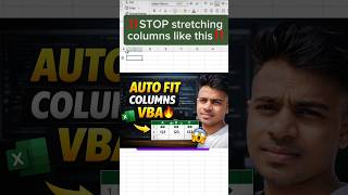 🔥 Excel VBA AutoFit Columns Trick 🔥 step by step ✔️ #ExcelVBA#AutoFitColumns#ExcelHindi#VBATutorial