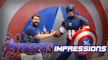 Doing Impressions to Avengers at Disneyland! - Disneyland Impressions