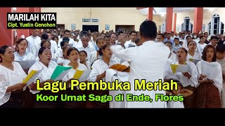 Download Lagu SUARA LANTANG UMAT SAGA👉Lagu Marilah Kita Bersorak Cipt. Yustin Genohon MP3