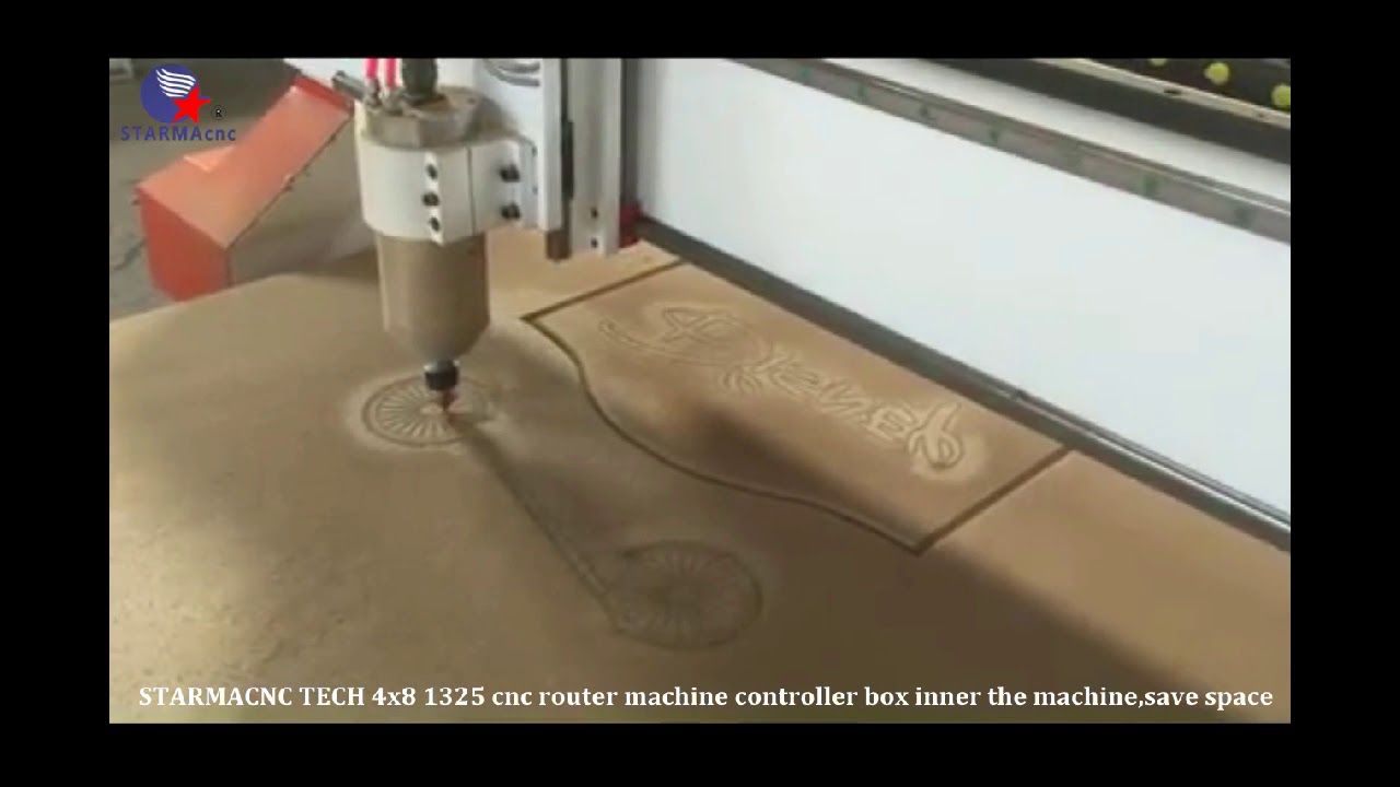 STARMACNC 4x8 1325 wood cnc router machine for sale with inner controller box save space