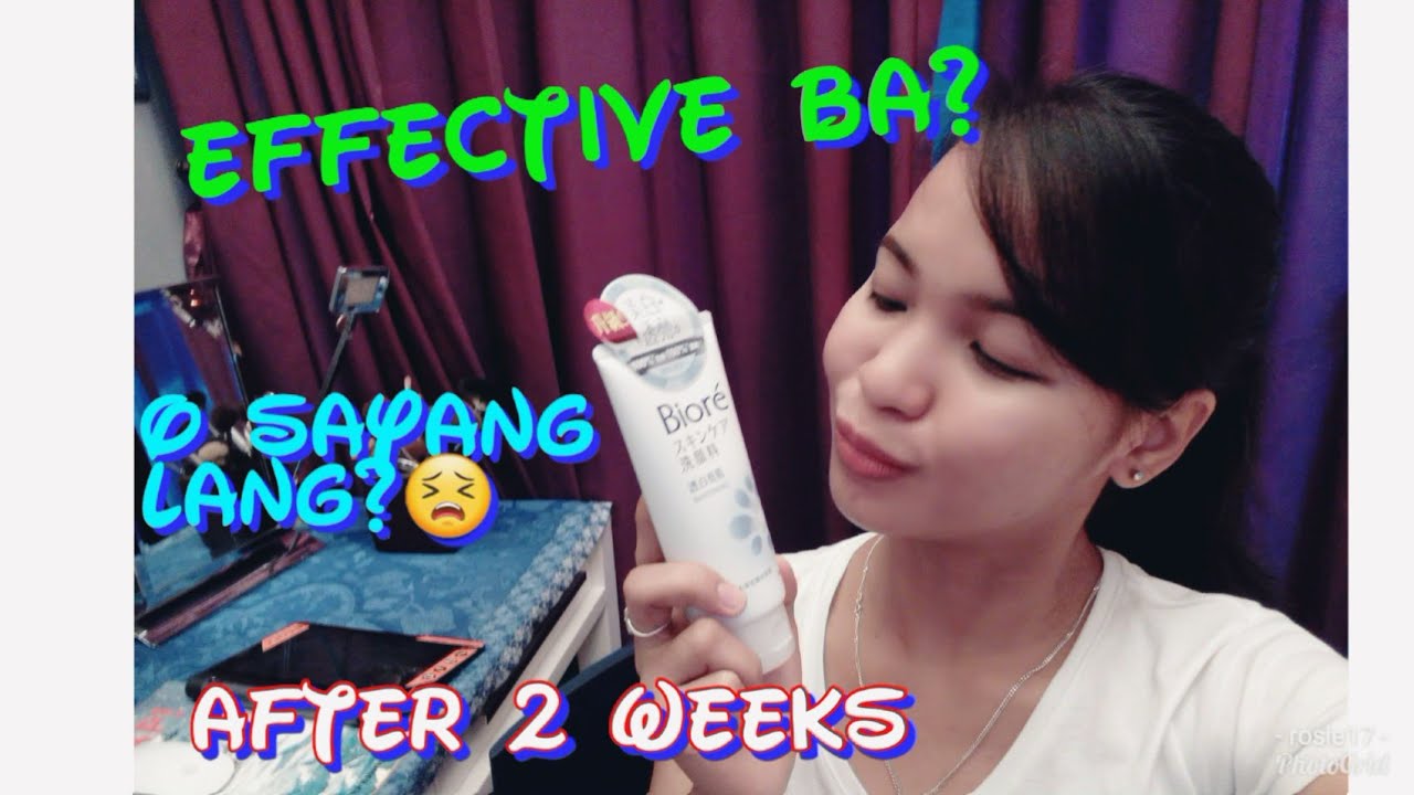 biore facial foam whitening