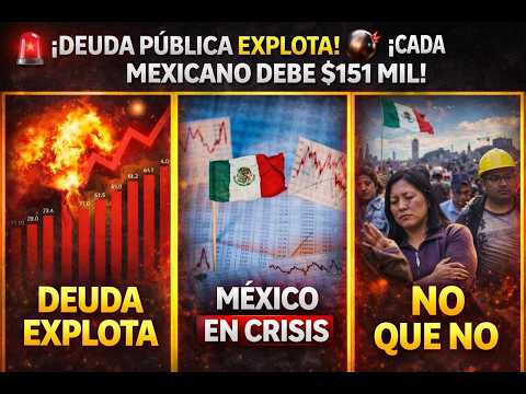 🚨 PUBLIC DEBT EXPLODES! 💣 EVERY MEXICAN OWES $151,000!