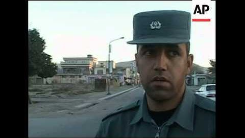 Security scenes, exterior compound targeted with rocket