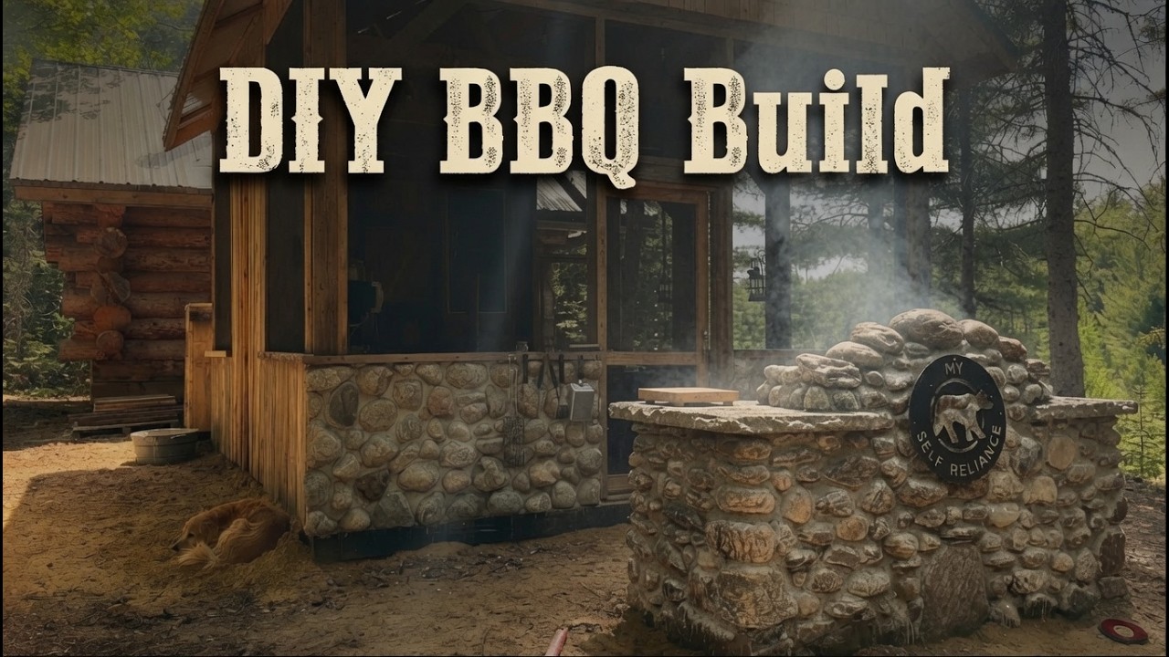 Stone BBQ Build | Improving My Forest Kitchen