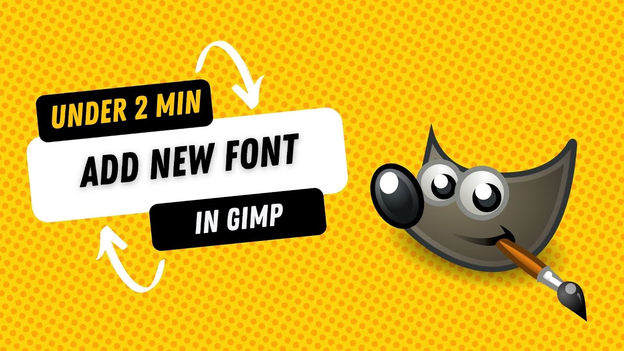 How To Add New Font In GIMP YouTube How To Add New Font In GIMP YouTube