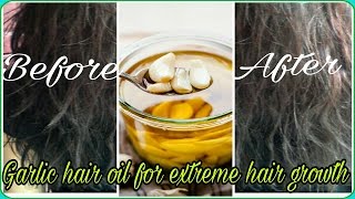 DIY for Natural & Magical Long Hair / Homemade Garlic Hair Mask