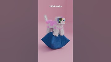 Blender Hair Simulation #blender #3d