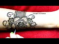 Arabic Flower Jewellery Mehndi Design for Hands |Thought of Creation
