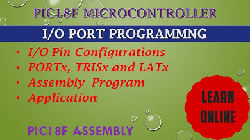 I/O PORT Programming in PIC18 Microcontroller || LED as peripheral device with PIC microcontrollers