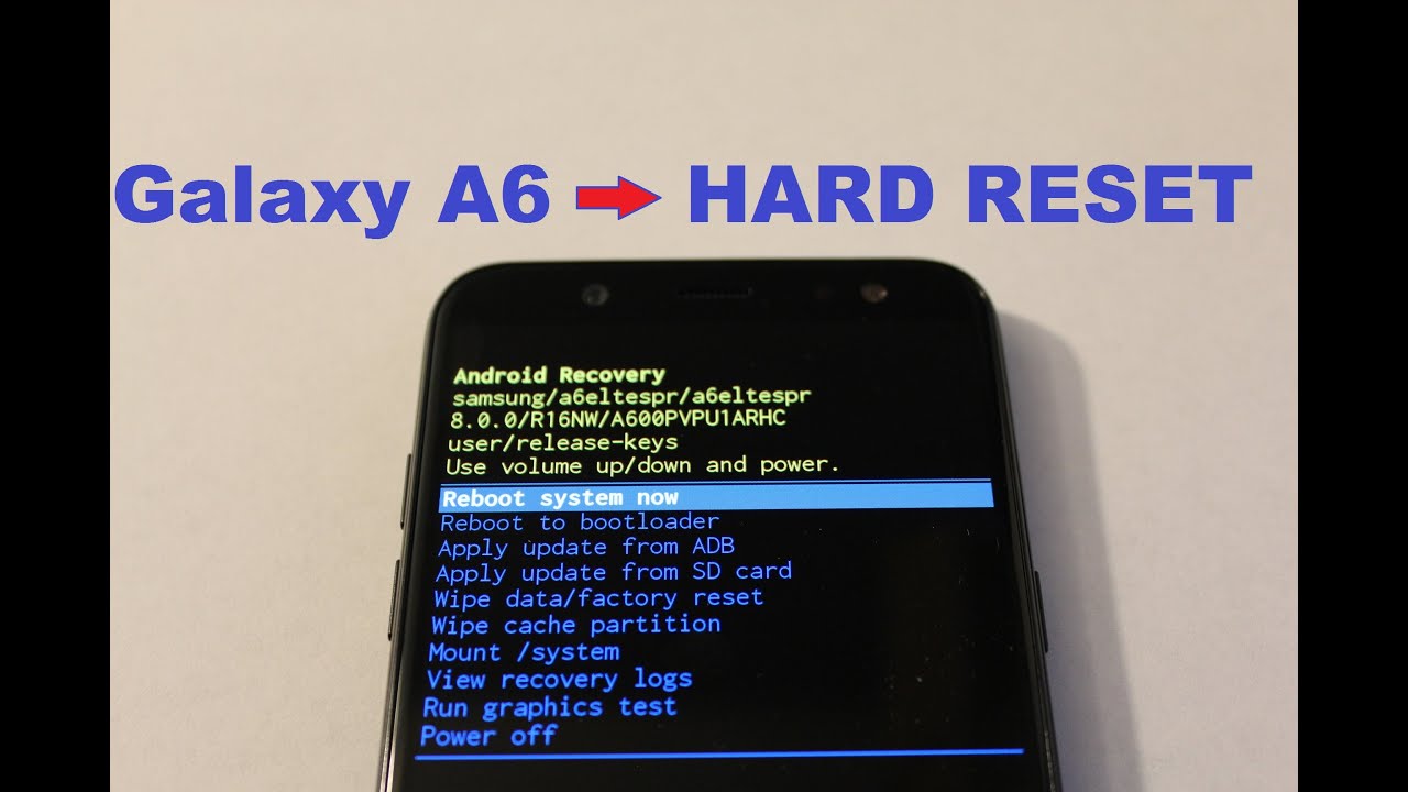 Samsung Galaxy Tab A7 Hard Reset