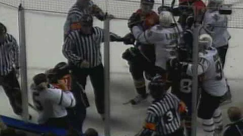 Matt Niskanen vs Cory Stillman Jan 21, 2009