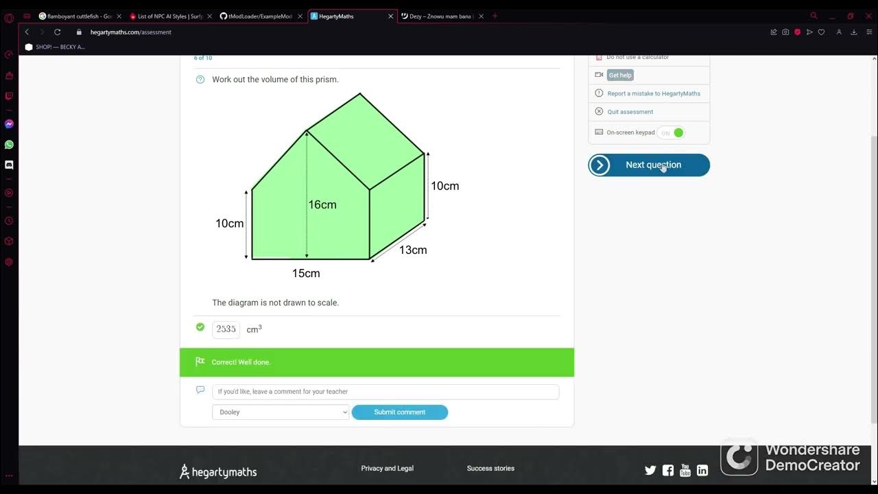 Hegarty Maths 571 walkthrough (Prisms 2) YouTube