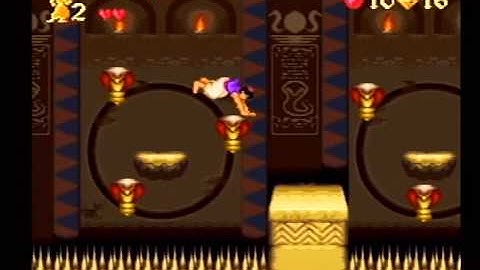 SNES: Aladdin - Stage 5 (Ancient Pyramid)