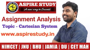 Assignment - Cartesian System NIMCET Online Class