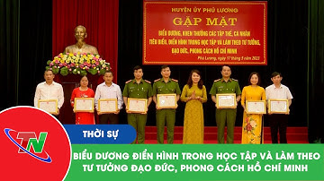 Biểu dương điển hình trong học tập và làm theo tư tưởng đạo đức, phong cách Hồ Chí Minh