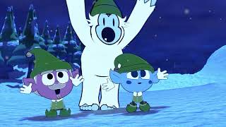 Yeti and squirrel make an EPIC snowball