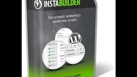 Instabuilder 2 review Best WordPress plugin Wordpress ( blogger )
