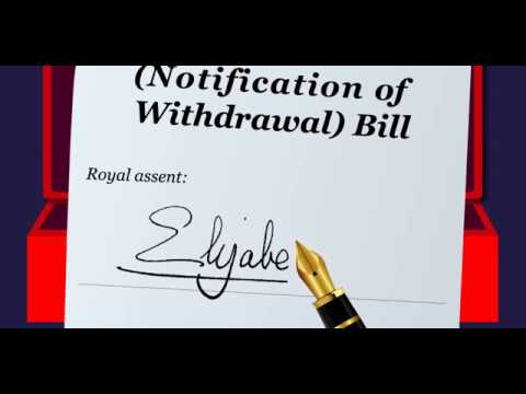 the queen gives the brexit bill royal assent youtube