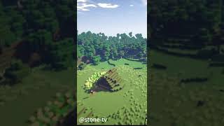 MINECRAFT TIMELAPSE underground house #shorts  #short