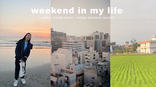 Taiwan VLOG | college admission reaction & cozy wholesome friends retreat to Yilan, Taiwan🏝🚌