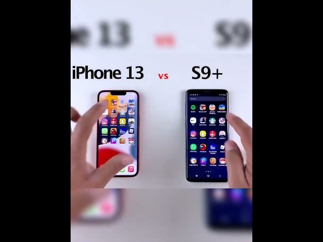 So sánh  tốc độ IPHONE 13  vs SAMSUNG S9 PLUS