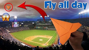 How to Fold a Paper Airplane to Fly Forever and not Fall all Day