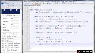 Universidade XTI - JavaScript - 18 - Estrutura Condicional Cálculo do IMC