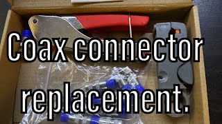 Replacing a coax connector by The Wandering Steeles 57 views 2 months ago 3 minutes, 54 seconds
