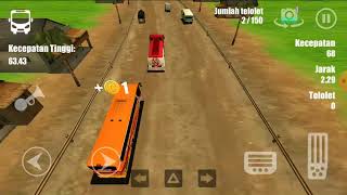 Super fast mad Telolet Bus Driving 3D Game screenshot 3