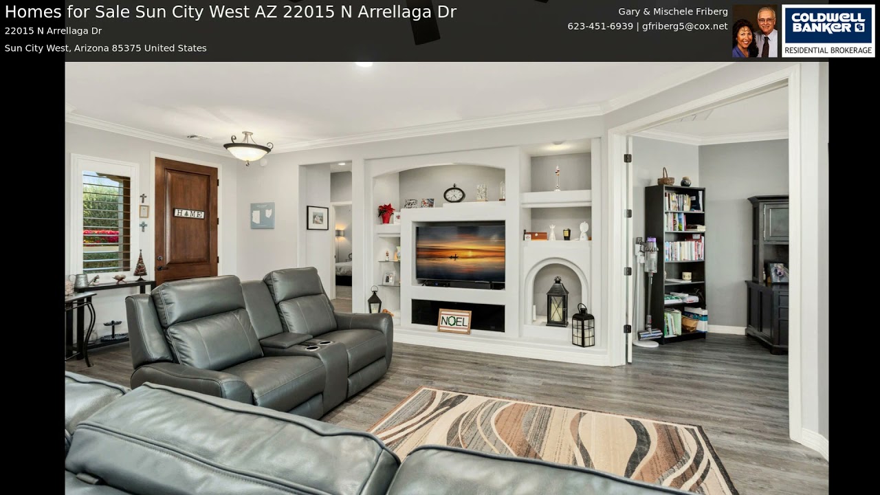 Homes for Sale Sun City West AZ 22015 N Arrellaga Dr YouTube
