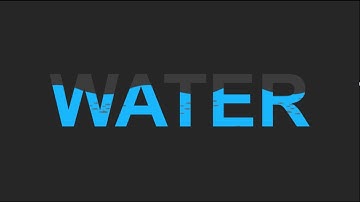 Text filling with water - how