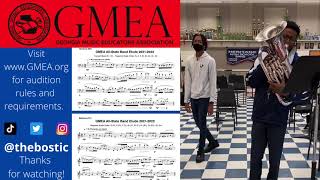 2021 - 2022 GMEA Honor/All-State Band Euphonium/Baritone Lyrical Etude for Concert Band