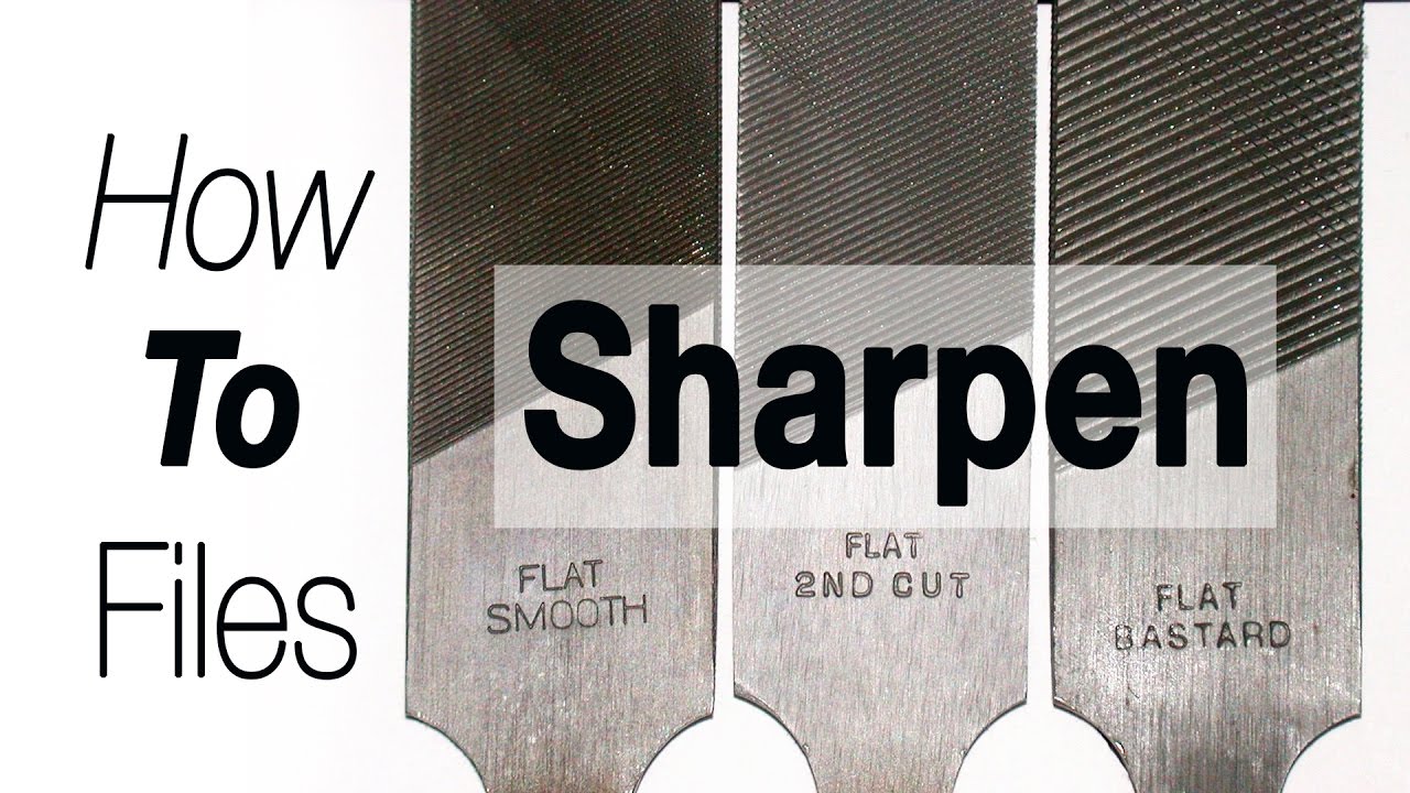 How to Sharpen Metal Files - YouTube