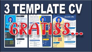Sharing 3 CV Templates for Fresh Graduates in Word (Doc) Format Sharing 3 CV Templates for Fresh Graduates in Word (Doc) Format