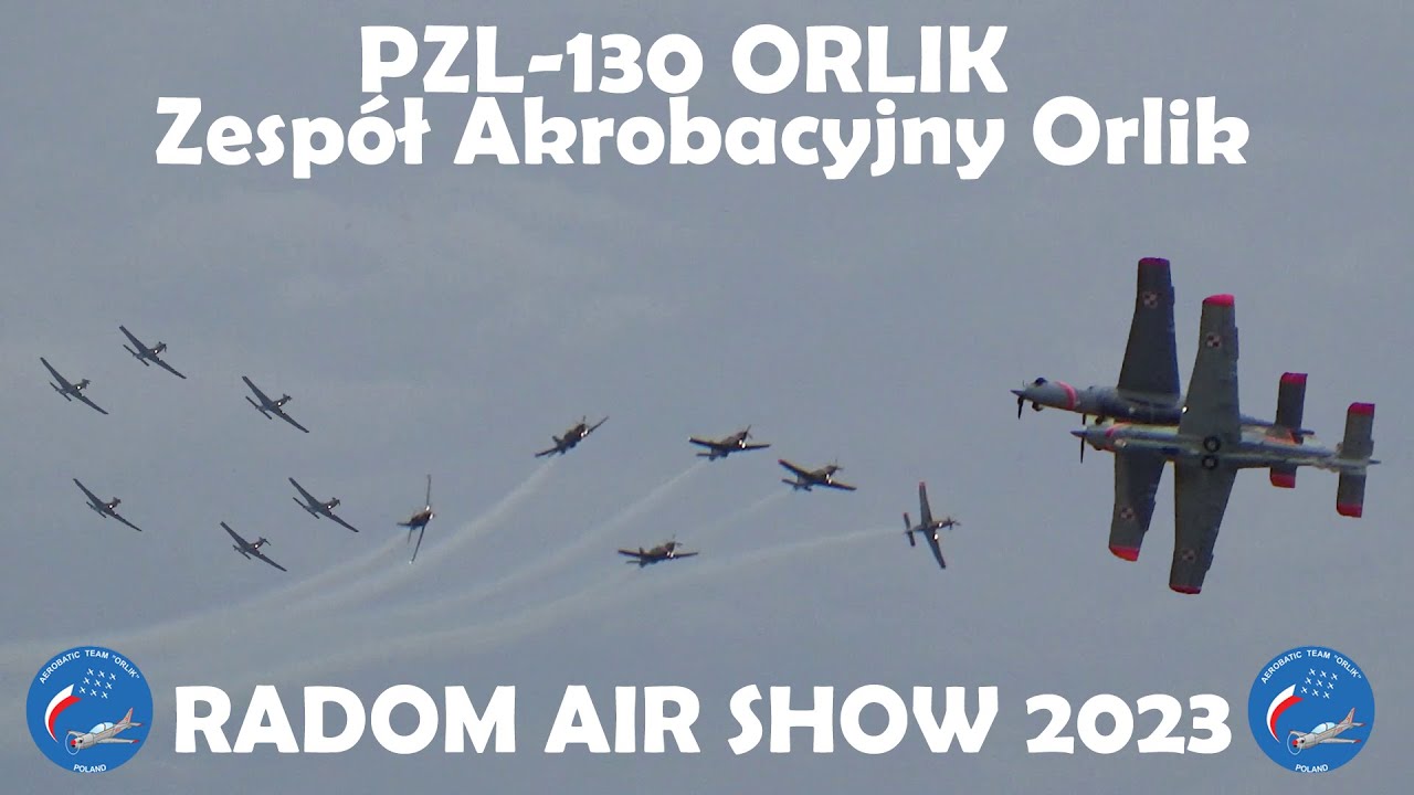 PZL-130 Orlik Zespół Akrobacyjny Orlik |Air Show Radom 26.08.2023r.|