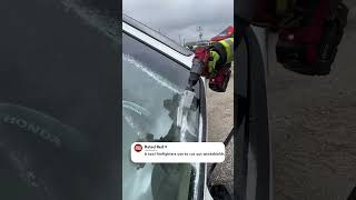 How Firefighters Cut Through A Windshield
