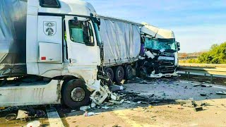 Top 10 Best Truck & Insane Car Crash  2023 - Expensive Dangerous Truck Driver Skill - Bad Day 2023