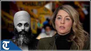 Canadian Foreign Minister Melanie Joly fumbles when asked specific evidence with India on the Nijjar