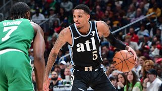 Dejounte Murray Double Double Highlights Atlanta Hawks vs Boston Celtics