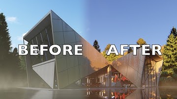 LUMION 8 Pro BEFORE/AFTER Render Tutorial Ultramodern Minimalist Concept