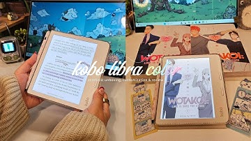 🌈kobo libra color aesthetic unboxing, customization & review