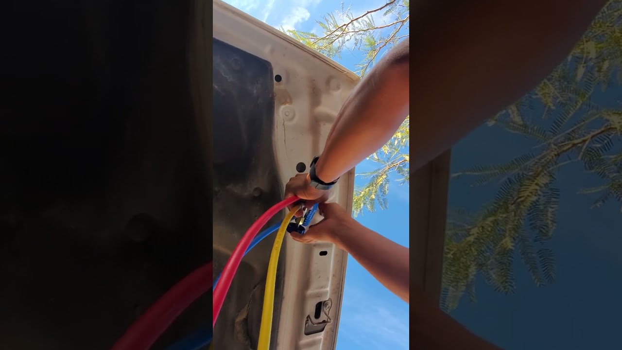 Como cargar gas fácil y rápido ( después del vacío y rectificar la fuga)